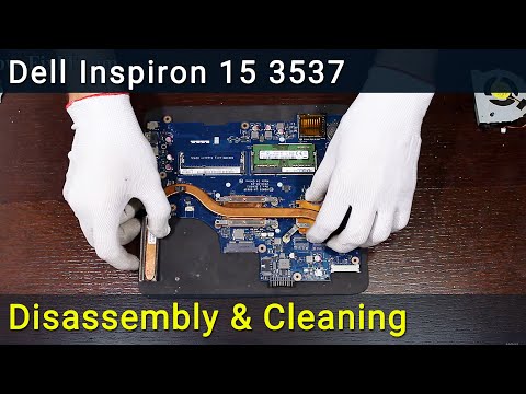Видео: Dell Inspiron 15 3537 Разборка, чистка вентилятора от пыли и замена термопасты