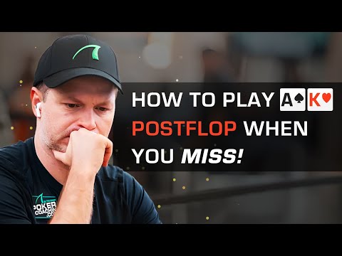 Видео: Как разыгрывать Туз-Король на постфлопе, если вы промахнулись