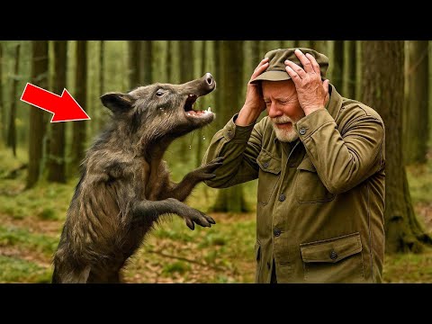 Видео: Дикий кабан ПЛАЧЕТ и просит помощи у человека. НЕВЕРОЯТНАЯ встреча в лесу!