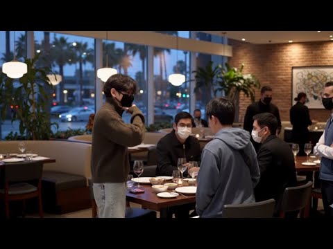 Видео: 5 минут назад! Тэхён попал на камеру во время встречи с основателем TIRTIR в Лос-Анджелесе.