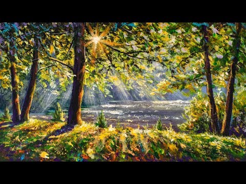 Видео: Солнечный берег. Как нарисовать пейзаж 🎨 АКРИЛ | | Мастер-класс ДЕМО
