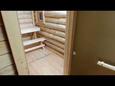 Видео: Полный обзор бани из сруба 3 на 5 под ключ