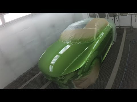 Видео: Audi TT RS да будет ЦВЕТ! Покраска целиком. Sagola 3300. Часть 4