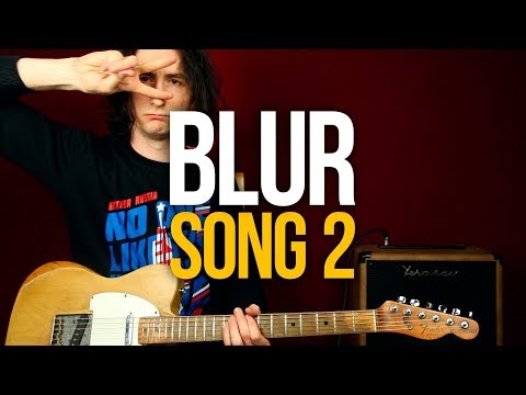 Видео: Как играть Blur Song 2 на гитаре урок для начинающих