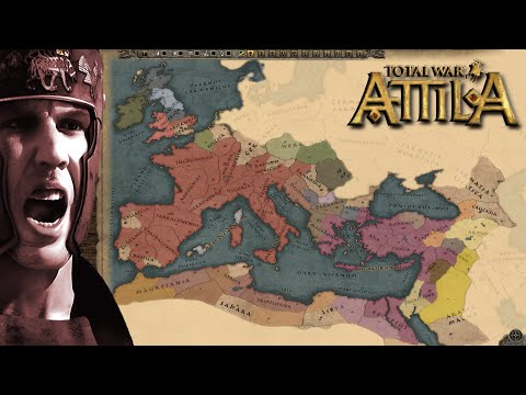 Видео: Отступление (бегство) в Италию. ЗРИ на легенде. Total War: ATTILA (стрим) #4. Лоренцо + Швондермух