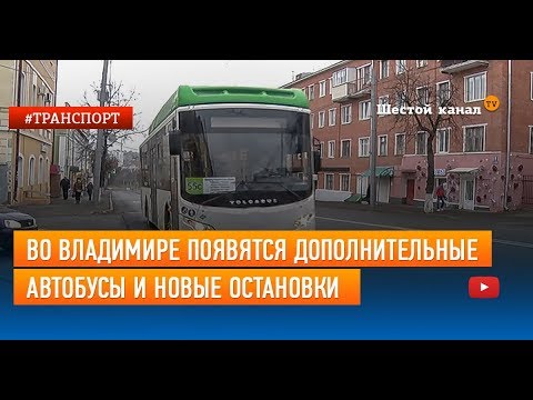 Видео: Во Владимире появятся дополнительные автобусы и новые остановки