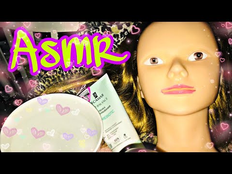 Видео: АСМР сделаю тебе маску для лица, уход для манекена, шепот | ASMR Skincare on Mannequin Whispered