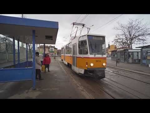 Видео: Bulgaria, Sofia, tram 18 ride from КАТОЛИЧЕСКИ ПАРАКЛИС СВ.ФРАНЦИСК to пл. Гарибалди