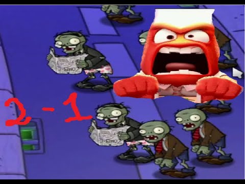 Видео: Растения против зомби(brutal mod). Часть 2. Уровни 1.8 - 2.1. Первые горения