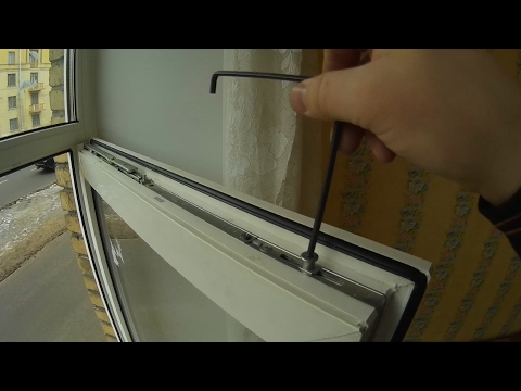 Видео: Ремонт окон. Регулировка фурнитуры Рото.