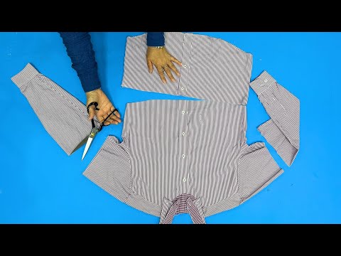 Видео: Утилизируйте рубашку за 8 минут. | Удивительно видеть изменения.