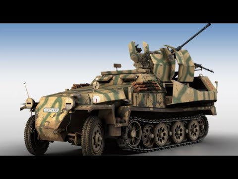 Видео: Немецкая зенитная самоходная установка Sd.Kfz. 251/17