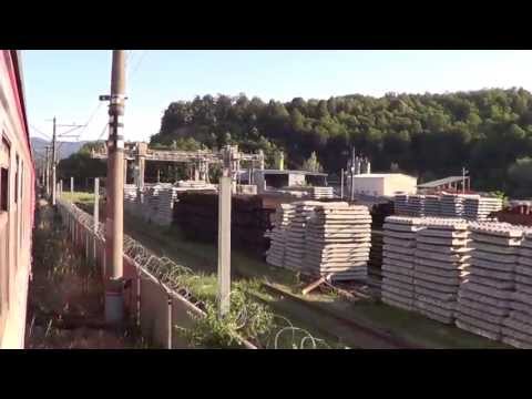 Видео: Копия видео ЭД4М о,пЧайка-Туапсе вид из окна