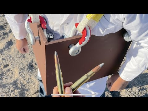 Видео: остановит ли этот наклонный бронежилет пулю калибра 50BMG?