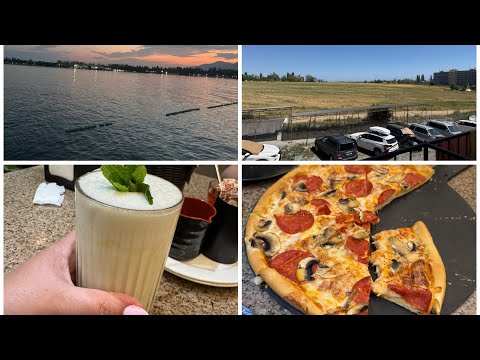 Видео: Пляж, ужин в Империи пиццы 🍕. Улица М.Ауэзова, Чолпон Ата.
