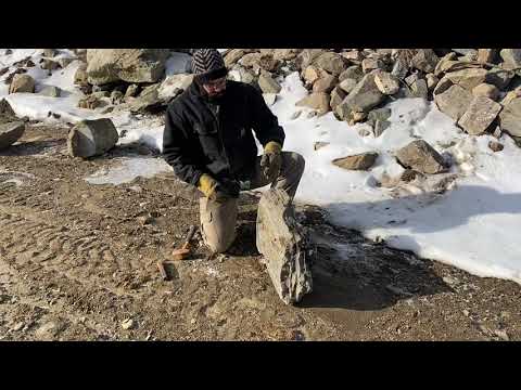 Видео: Использование трассирующего долота для раскалывания камня