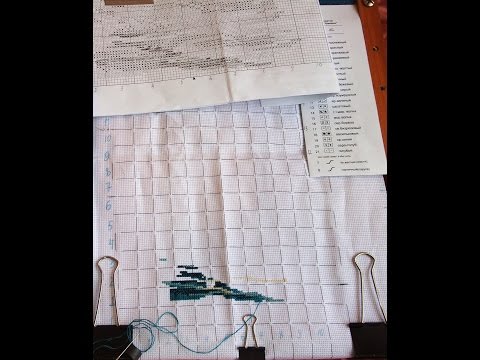 Видео: Как я размечаю канву мононитью.