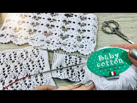 Видео: Хлопок без мерсеризации 👍 ОБЗОР на мягчайшую ПРЯЖУ "Baby Cotton" от WELTUS