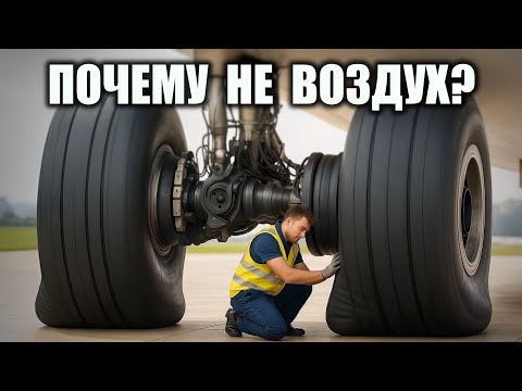 Видео: Почему КОЛЕСА Самолетов Не Качают Обычным ВОЗДУХОМ?