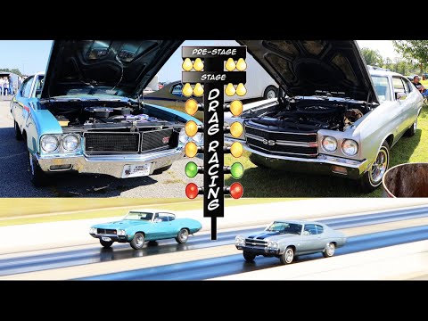 Видео: Chevrolet Chevelle SS454 LS6 1970 года против Buick GS 455 Stage 1 1970 года | Гонка на стандартн...