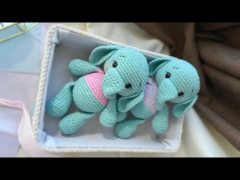 Видео: Вязаный слоник МК. Первая часть-вяжем голову. В схем есть ошибочки, смотрите в описании👇