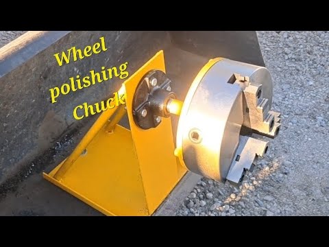 Видео: Я сделал что-то, чтобы удерживать алюминиевые диски для полировки.