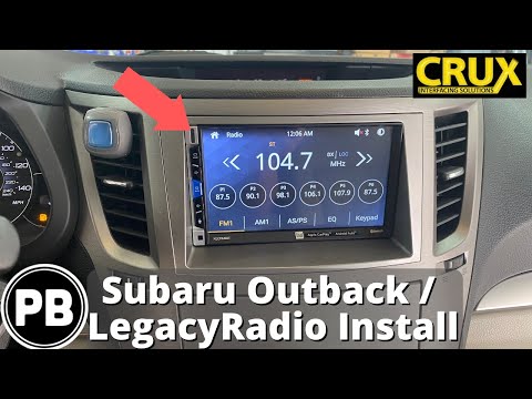 Видео: Установка радиоприемника Subaru Outback / Legacy 2010 - 2014
