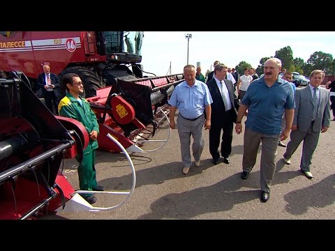 Видео: Лукашенко посетил ОАО "Беловежский"