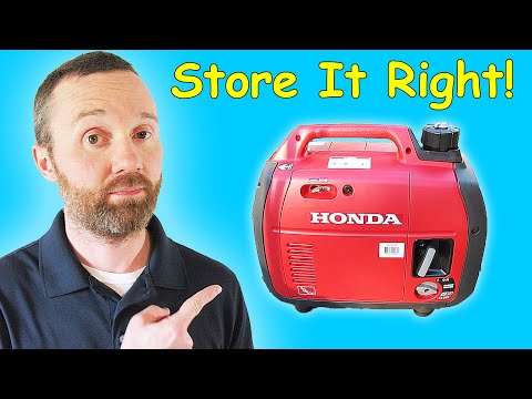 Видео: Правильный способ хранения генератора Honda EU2200i для длительного хранения