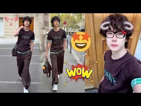 Видео: 😮 Вау! Прогулка Ван Ибо по улице стала вирусной — что делает его походку такой завораживающей? ✨