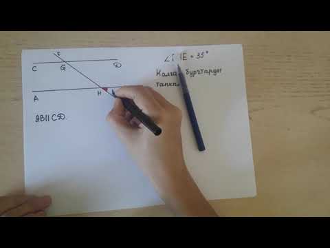Видео: Параллель түз сызыктар