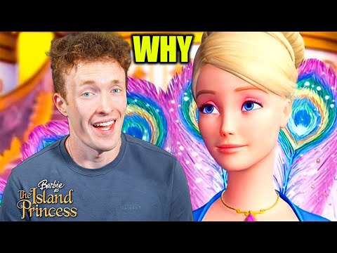 Видео: Взрослый мужчина смотрит БЕЗУМНЫЙ фильм о Барби (Принцесса острова)