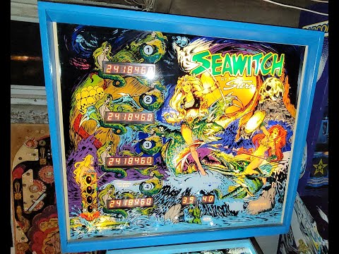 Видео: Геймплей и обучение для игрового автомата Stern Seawitch Pinball 1980 года. Покоряем волны!