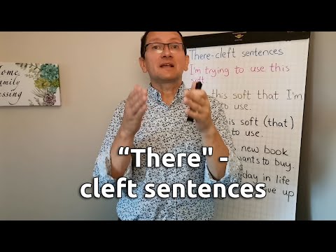 Видео: Клефт конструкции со словом «There»