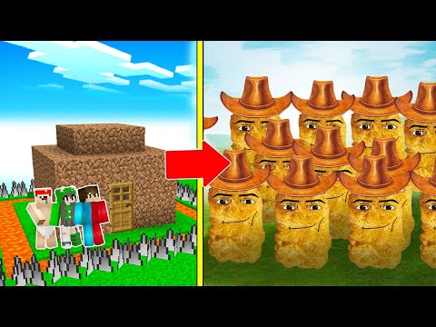 Видео: 🇺🇦 НАГЕТС КОВБОЙ НАПАВ НА ЗАХИЩЕНИЙ БУДИНОК НУБА ПРО І ДІВЧИНИ В МАЙНКРАФТ! SINGING NUGGET MINECRAFT