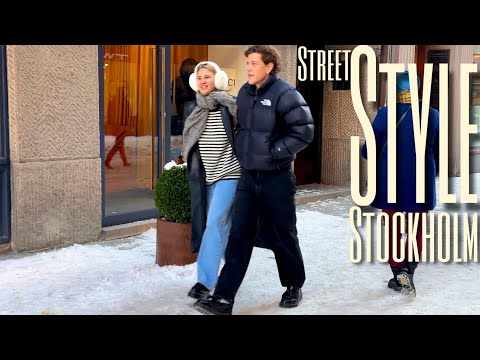 Видео: -13°C в Стокгольме 🥶| Что носят люди | Холодный зимний уличный стиль | Модные тренды Зима
