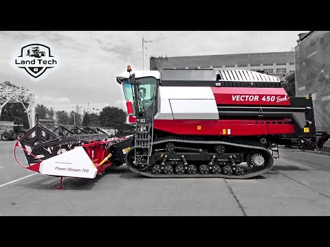 Видео: VECTOR 450 Track - гусеничный комбайн для самых тяжелых условий уборки урожая! Обзор!