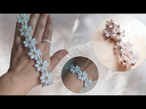 Видео: Pearl bracelet ideas. Жемчуг браслет. bracelet tutorial