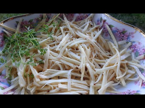 Видео: Закуска из пастернака. Пастернак по корейски