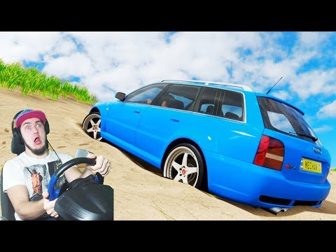 Видео: ЗАГНАЛ АУДИ А4 на ЖЕСТКОЕ БЕЗДОРОЖЬЕ - FORZA HORIZON 4 + РУЛЬ