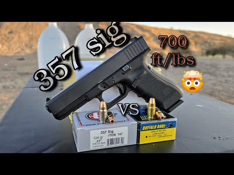 Видео: 357 sig Underwood против Buffalo Bore