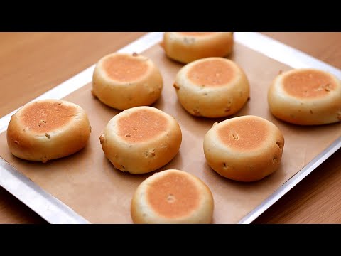 Видео: Хотток с медом и грецким орехом/Корейские блины с начинкой из меда и грецких орехов/Хлеб с медом