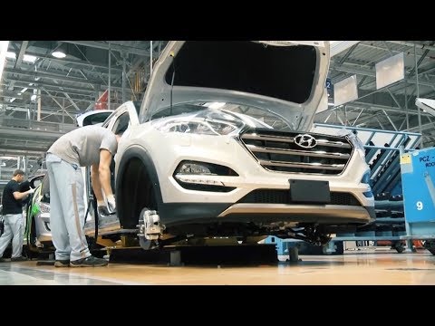 Видео: Так собирают Ваш Hyundai Tucson.Assembling a car HYUNDAI