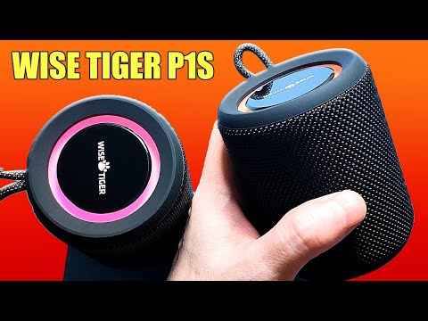 Видео: WISE TIGER P1S МОЩНАЯ мини Bluetooth колонка с защитой IPX7 ✔Чистый живой звук Сильные  БАСЫ и TWS 💪