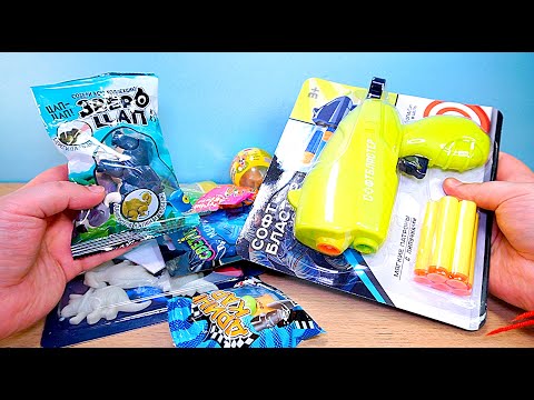 Видео: Слон Кусачка Нерф Лего в Красное и Белое НО главное это мармелад ммм