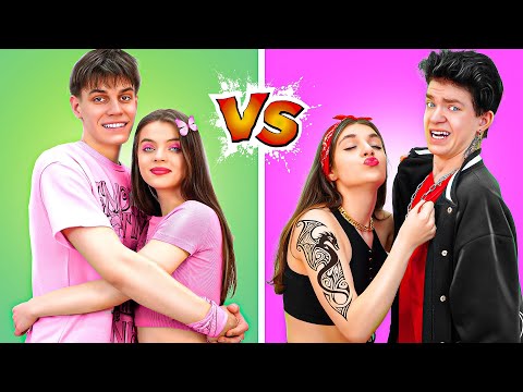 Видео: Милая Пара VS Дерзкая Пара || Хорошие Отношения и Плохие Отношения