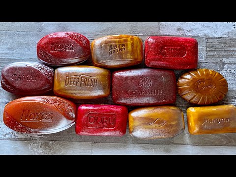 Видео: ASMR SOAP| Cutting colored soaр | Soap Carving| Резка крашенного мыла