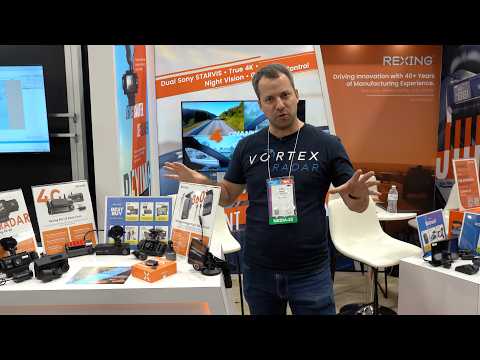 Видео: Новые креативные видеорегистраторы Rexing на выставке SEMA