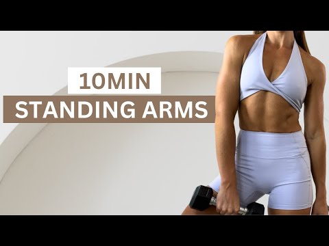 Видео: 10-МИНУТНЫЕ ТРЕНИРОВКИ РУКИ СТОЯ || Получите подтянутые руки за 10 минут