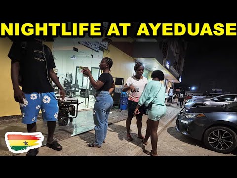 Видео: Ночная жизнь в Айедуасе — откройте для себя самый сокровенный секрет Кумаси после наступления тем...